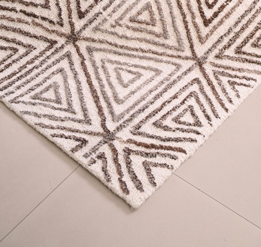 geometric Hand Tufted Rug By SR